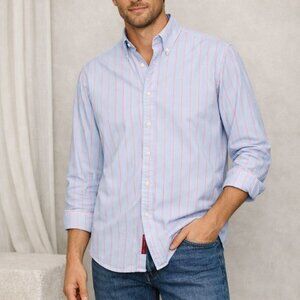Robert Graham Striped Button Down‎ Blue 3XL